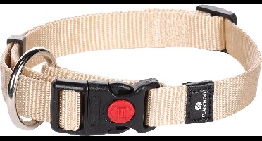 Flamingo Ziggi - Halsband Honden - Halsband Ziggi Beige M 40-55cm 20mm - 1st - 124798 - 1st