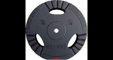 Gorilla Sports Gewichtsschijf - Halterschijf - 15 kg - Gripper Kunststof - 30 mm