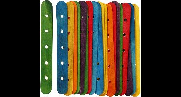 CC Constructiehoutjes Gekleurd 1,8x15 cm 20 stuks