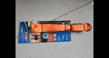 Trixie Verlichte halsband Oranje - Maat M-L