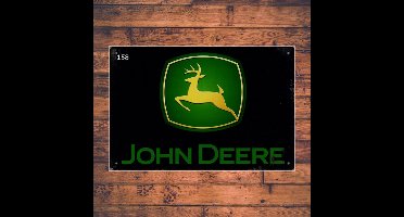 Wandbordje John Deere Logo Trekker