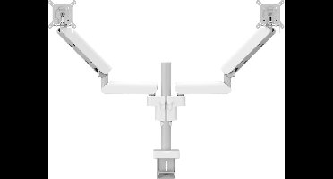 MOMO 4237 Monitor arm Motion Plus voor 2 monitoren met instelbaar veersysteem (wit)