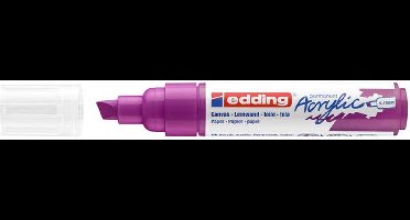 Acrylmarker edding e-5000 breed bessenrood | 5 stuks