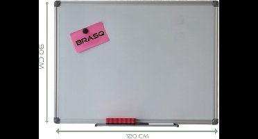 BRASQ Whiteboard gelakt staal 90x120cm