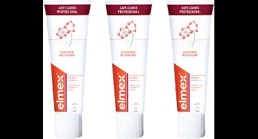 ELMEX Tandpasta Anti-Cariës Professional 3 x 75 ml