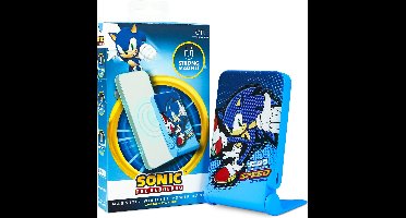 Sonic the Hedgehog - Let's Roll - draadloze magnetische powerbank - inklapbare telefoonstandaard - 5000mAh - USB-C