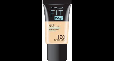 Maybelline Fit Me Matte + Poreless Foundation - 120 Classic Ivory - 18 ml