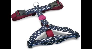 Morso - Hondentuig - H-Tuig - Gerecycled - Power Flow Zwart - 40-55X1,5 cm