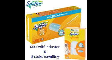 XXL Swiffer Duster Kit & Swiffer Duster Navullingen 8 stuks