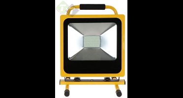 Hofftech Oplaadbare LED bouwlamp - 50 watt - 3500 lumen - waterdicht - met autolader