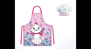 Marie de Kat - keukenschort - koksmuts - keukenset - Bloemen