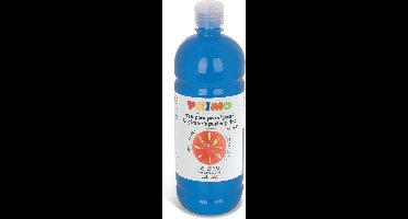 Primo kant-en-klare plakkaatverf, 1000 ml flacon met doorstroomdop cyaan