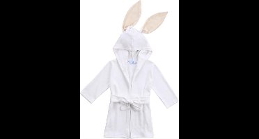 Baby badjas (0-12 Maanden) - Konijn - Wit- Van Heble®