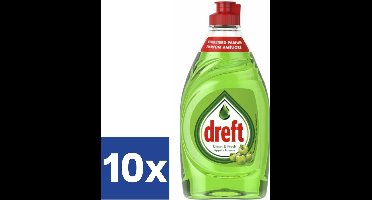 Dreft Clean & Fresh Afwasmiddel Appel - 10 x 340 ml