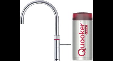 Quooker Fusion round met COMBI+ boiler 3-in-1 kokend water kraan RVS