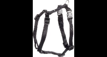 Flamingo Ziggi H-harnas - Harnas Honden - H-harnas Ziggi Zwart Xs 25-40cm 10mm - 1st - 126113 - 1st