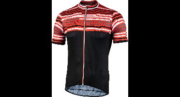 Nalini Fietsshirt Korte Mouwen Heren Zwart/Rood - Chamonix1924 Black/Red - M