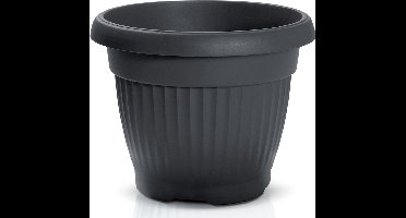 Prosperplast Plantenpot/bloempot Roma Garden - buiten/binnen - kunststof - antraciet - D45 x H45 cm