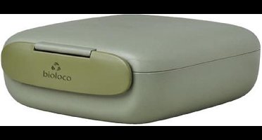 PLA/plant bioloco lunchtrommel Urban M 17,5cm x 13cm x 6cm - Olijfgroen