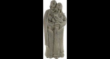 KERSTFAMILIE SOFIA GLAZING GROEN 15X10XH 35CM AARDEWERK