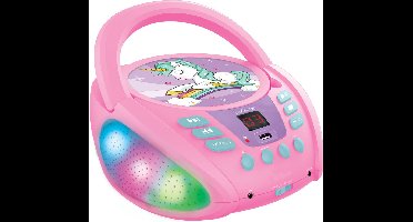 Lexibook Draagbare CD speler Bluetooth Eenhoorn - Met lichteffecten