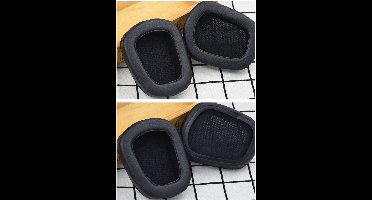 BukkitBow - Set Oorkussens voor Logitech Gaming Headset - Oorkussens Voor Logitech G332/G533/G633/G933/G935 - Koptelefoon Oorkussens / Ear Pads - Zwart