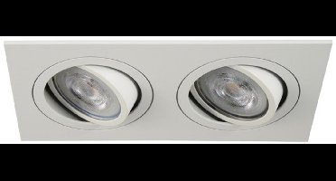 LED inbouwspot Timothy -Dubbel Wit -Warm Wit -Dimbaar -3W -Philips LED