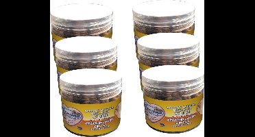 Renske Kat Beloning Hartjes 100 g - Kattensnack - 6 x Kip&Wortel