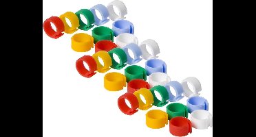 Fauna Private Label Duiven-Clickring 8 Mm - Duivenbroedartikelen - 3 x Assorti 10 stuks