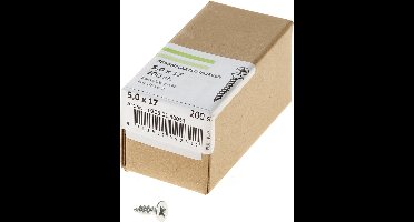 Hoenderdaal Spaanplaatschroef verzinkt platverzonken kop PZ2 voldraad 5.0X17 (per 200 stuks)