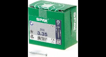 Spax Spaanplaatschroef Verzinkt PK 3.0 x 35 (200) - 200 stuks