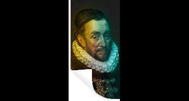 Muurstickers - Sticker Folie - Willem van Oranje - Kunst - Regenboog - 20x40 cm - Plakfolie - Muurstickers Kinderkamer - Zelfklevend Behang - Zelfklevend behangpapier - Stickerfolie