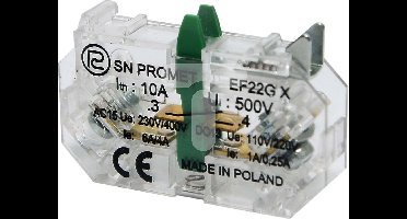 NO contactelement - 22mm - Voor noodstop schakelaars