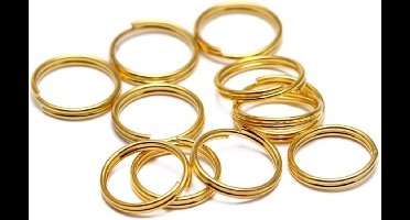 Sleutelring - 20mm - Goud - Per 10 stuks