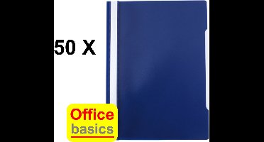 50 x Snelhechtmap Office Basics - A4 - PP - blauw