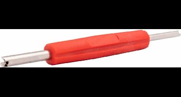 Topgear ventielsleutel - handzaam - kunststof - rood - 130 mm