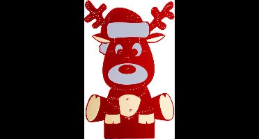 Whadda Voorgemonteerde programmeerkit, XL-printplaat, Rudolph het rendier, met houder, educatief en creatief STEM-pakket