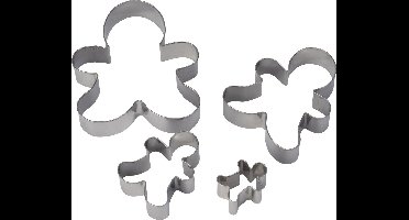 Pastry Cutter Gingerbread Man Set4l3.7-10.8cm H2.5cm