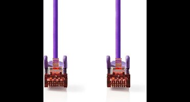 Nedis CAT6 Netwerkkabel - RJ45 Male - RJ45 Male - S/FTP - 20.0 m - Rond - LSZH - Violet - Polybag