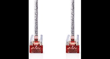 Nedis CAT6 Netwerkkabel - RJ45 Male - RJ45 Male - S/FTP - 20.0 m - Rond - LSZH - Transparant - Polybag