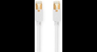 Nedis CAT6 Netwerkkabel - RJ45 Male - RJ45 Male - S/FTP - 1.00 m - Rond - LSZH - Wit - Window Box