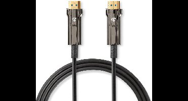Nedis Actieve Optische Ultra High Speed HDMI-Kabel met Ethernet - HDMI Connector - HDMI Connector - 8K@60Hz - 48 Gbps - 15.0 m - Rond - PVC - Zwart - Gift Box