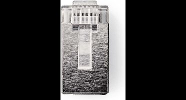 Nedis RJ45-Connector - Male - Solid UTP CAT6 - Recht - Verguld - 10 Stuks - PVC - Transparant - Polybag