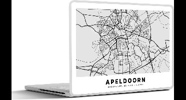Laptop sticker - 12.3 inch - Kaart - Apeldoorn - Nederland - 30x22cm - Laptopstickers - Laptop skin - Cover
