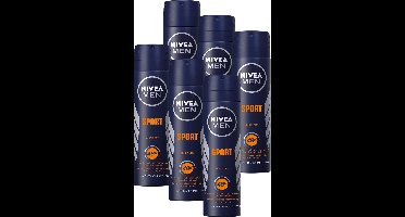 NIVEA MEN Sport Anti-Transpirant Deodorant Spray - Quick Dry - 48u Bescherming - Voordeelverpakking -6 x 150 ml