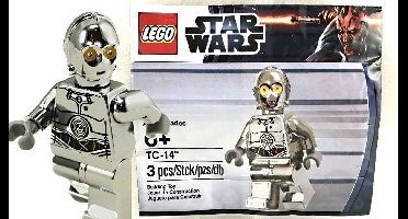 Lego Star Wars TC-14 droid chrome silver exclusief figuur 5000063