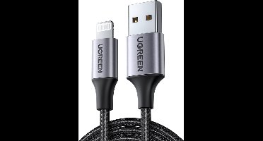 Ugreen Lightning Naar Usb-Kabel 2.4A Voor Iphone-Telefoons 1M Snel