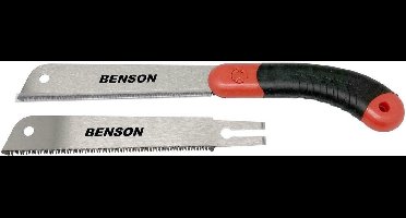 Benson Japanse trekzaag - Fijn en grof zaagblad - 34.5 cm - sK5 staal - Comfortabele handgreep