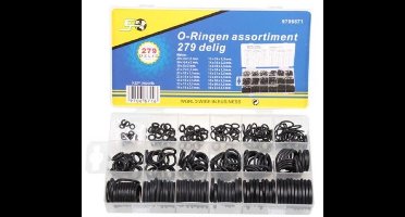 Topgear Kraanleer / Sanitair O-Ring Set - Assortimentbox - 279 stuks