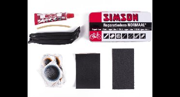 Simson Complete bandenreparatieset - 7-delig - voor stalen velgen - compact - 2 stuks